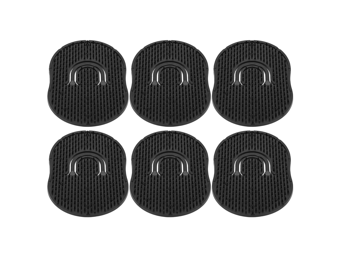 6 cepillos de bolsillo portátiles y ligeros para masajear la cabeza del hombre.