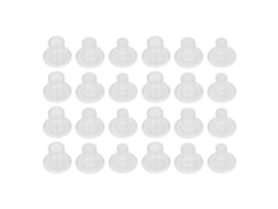 Protectores transparentes de PVC para tacones altos, 24 pares, con sistema de reparación Primerox.