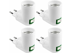 Base E27 con interruptor inalámbrico, 220 V, adaptador para lámpara de cocina, 4 unidades (bombilla no incluida)