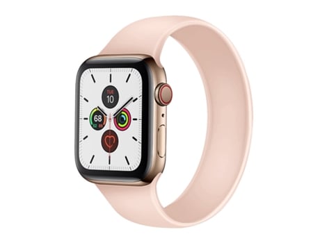 Correa de reloj inteligente para Apple Watch Series 7 41 mm / 6 y SE y 5 y 4 40 mm / 3 y 2 y 1 38 mm Correa de reloj elástica de silicona de color ...