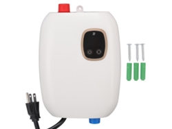 Mini Calentador De Agua Eléctrico Instantáneo De 3000 W Sin Tanque, Con Termostato Inteligente Y Protección Contra Sobrecalentamiento.