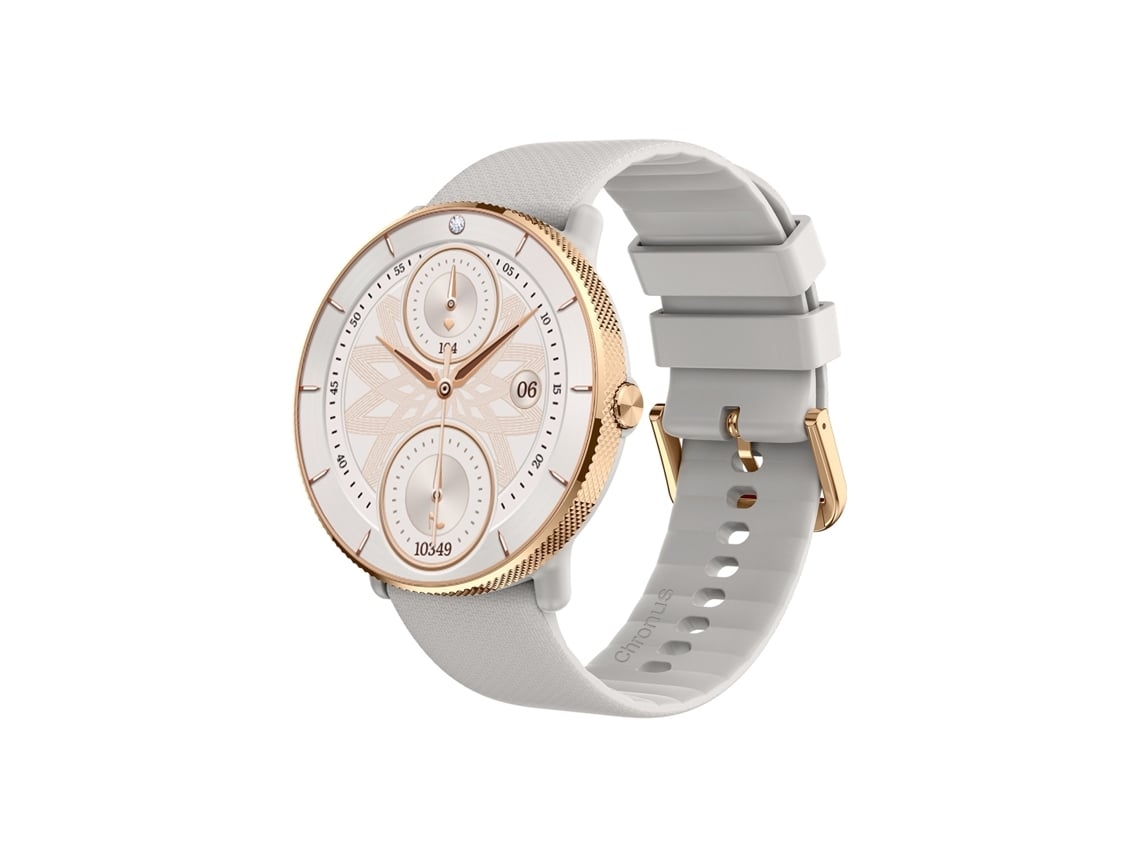 Reloj inteligente con Bluetooth 5.3, llamadas 1.43, AMOLED, para mujer, dorado, Yunzii