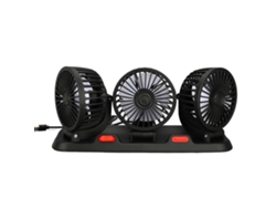 Ventilador 2026as-Core con 3 cabezales, 2 velocidades, giratorio 360 grados, USB, con caja aromática para mesa y oficina.