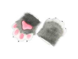 Guantes con forma de garras de animales peludos, accesorios de disfraz