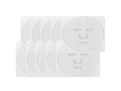 Molde Para El Cuidado Facial, Herramienta De Maquillaje Profesional Para Salón, Plástico Transparente De Fácil Limpieza Para Uso Personal (10 Unidades
