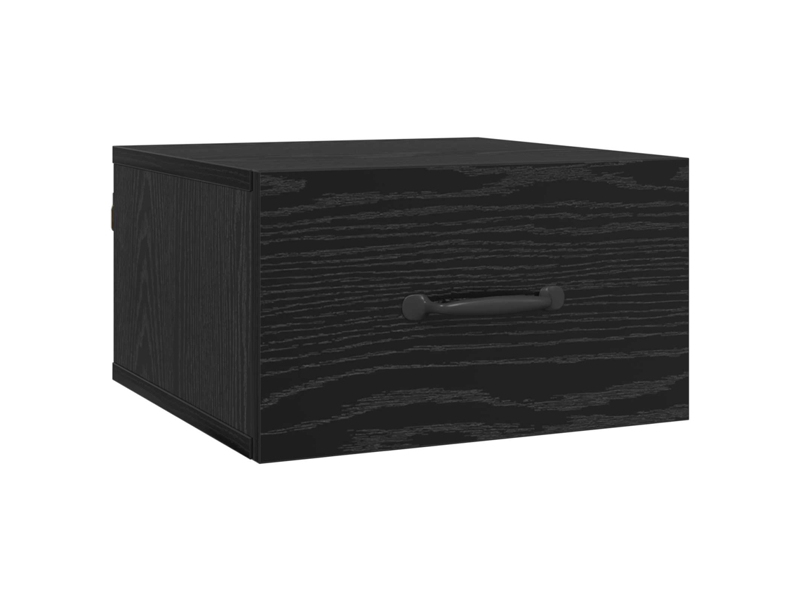 Maison Exclusive - Armario De Noche Con Cajón Roble Negro 35 X 35 X 20 Cm