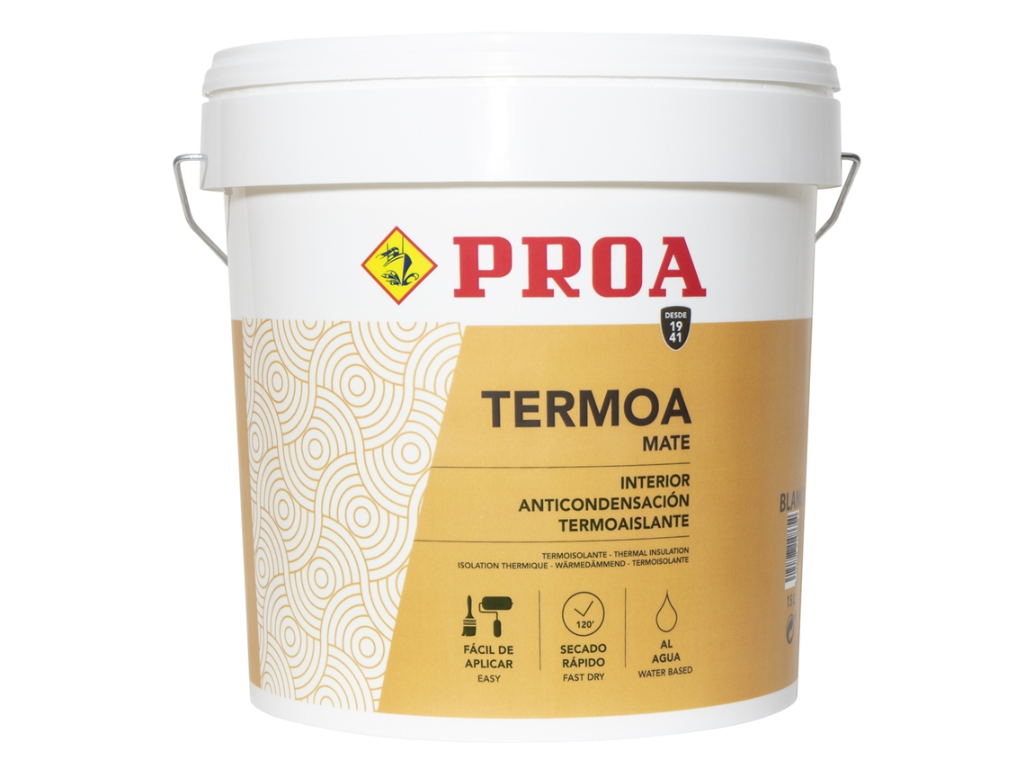 TERMOA PINTURA ANTICONDENSACIÓN TERMOAISLANTE BLANCO 15L