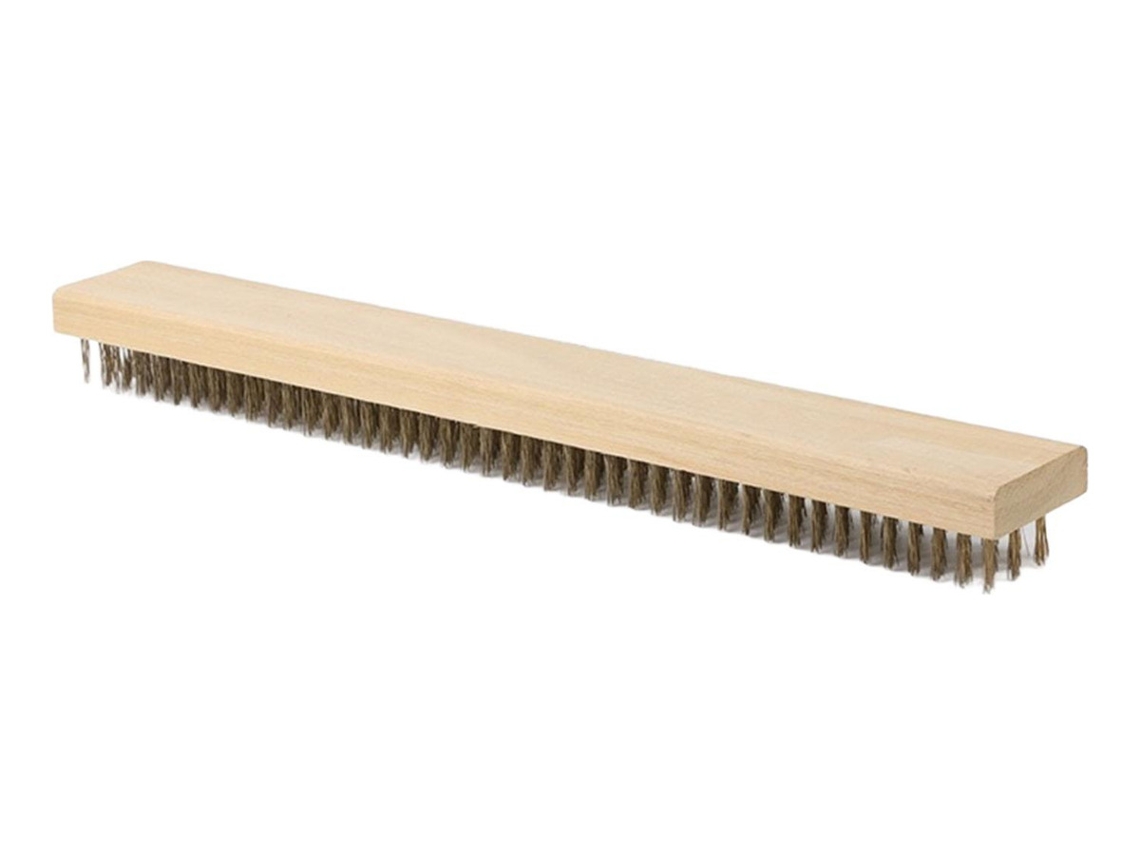 Cepillo de alambre para terraza, 45 cm, escoba de alambre Slowmoose