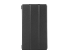 Funda tipo libro de piel sintética para Huawei MediaPad T3 7.0 3g (negro y dorado claro)