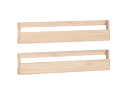 Maison Exclusive - Estantes Para Zapatos De Pared 2 Uds Madera De Pino 110x9x23 Cm