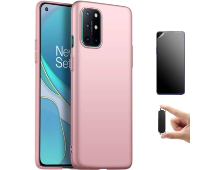 Kit Carcasa, Protector Y Soporte Oneplus 8T Ultimatte Turtleshell Rosa