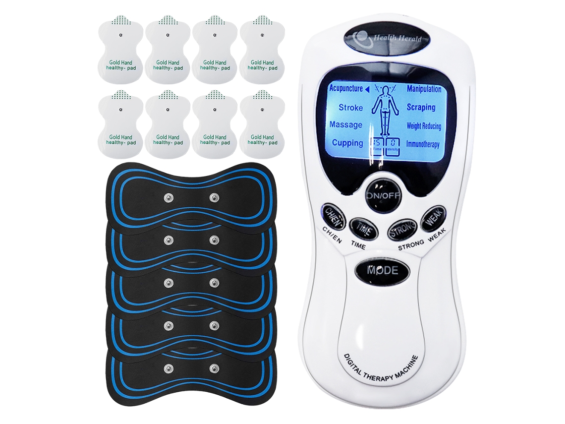 Masajeador De Acupuntura Eléctrico Con 8 Modos, Pantalla Lcd Digital Y Estimulación Muscular Ems.