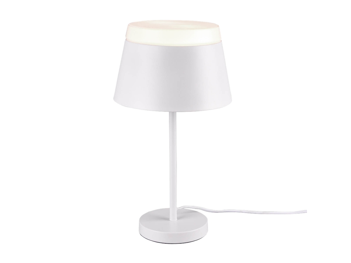 Lámpara de Mesa LÚZETE (Metal - Metal - Blanco)
