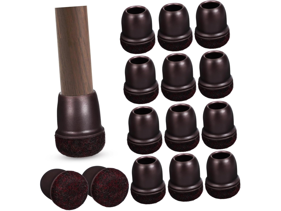 Juego De 16 Almohadillas Para Patas De Sillas De Madera: Calcetines Y Cojines Que Reducen El Ruido.
