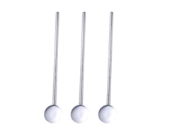 Paquete de 6 cucharas de acero desactivadas, cucharas para revolver, pajitas reutilizables de metal, Rosewell