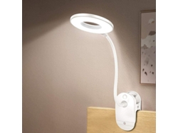 Luz De Lectura Clip, Recargable Usb, 3 Niveles De Brillo, Flexible, Batería 1200mah, Ideal Para Lectura Y Estudio