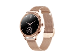 Reloj inteligente AK38 con recordatorio de ciclo menstrual, presión arterial, oxígeno en sangre, acero dorado GODTVAGT