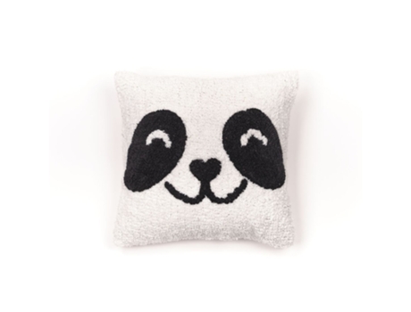 Cojín con relleno infantil diseño animals, tejido tufted de algodón. M/Panda 40x40cm MEVAK LIVING