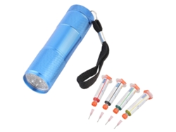 Herramienta De Soldadura Líquida De 4 Piezas Para Reparación De Placas Pcb Bga Con Luz Y Aguja