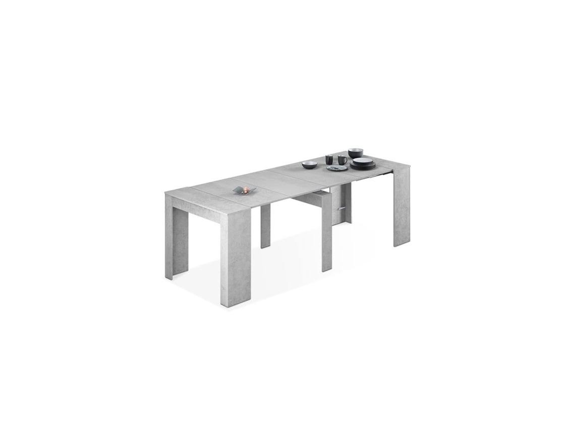 Mesa consola extensible Kendra Cemento 235 x 78 x 90cm cm