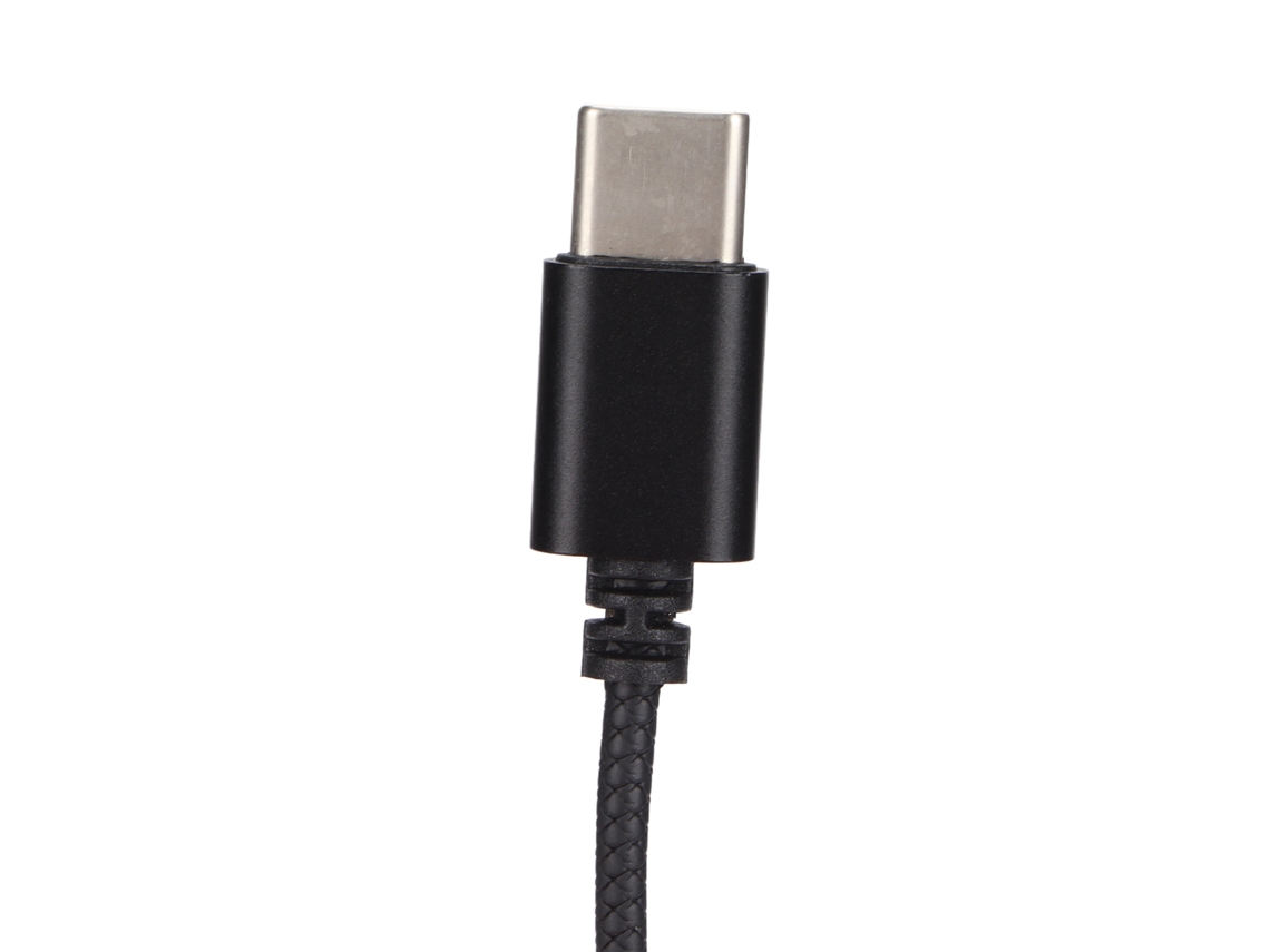 Auriculares Con Cable Usb Tipo C Con Aislamiento De Ruido, Control De Volumen Y Micrófono - Negro - 1,2 M