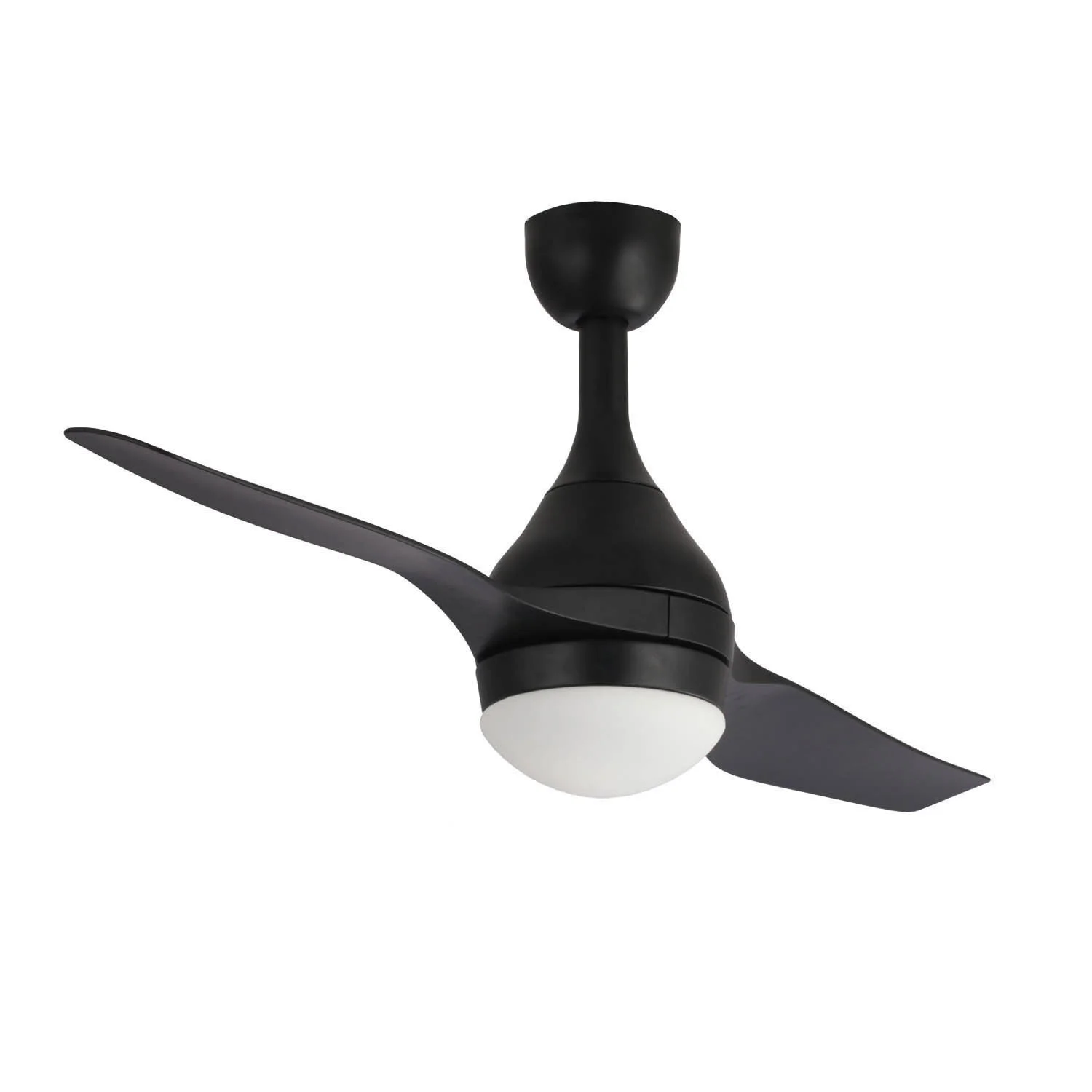 LÚZET Ventilador de Techo Negro 18W Led Wesley