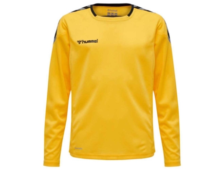 Camiseta de Hombre para Fútbol HUMMEL Authentic Poly Amarillo (116 cm)