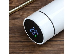 Tapa de taza inteligente térmica portátil de acero inoxidable 304 de doble capa
