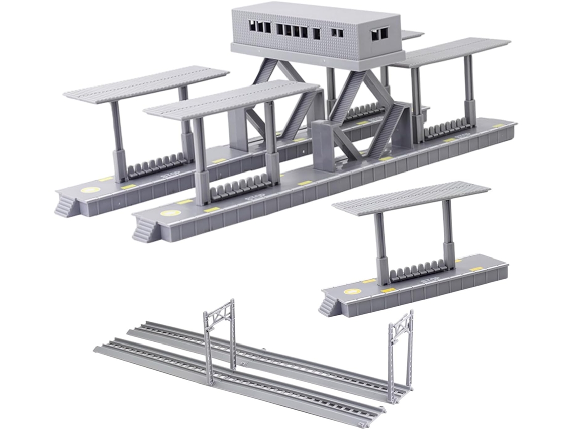 Kit De Construcción De Trenes A Escala, Mesa De Arena, Vías, Postes, Herramientas.