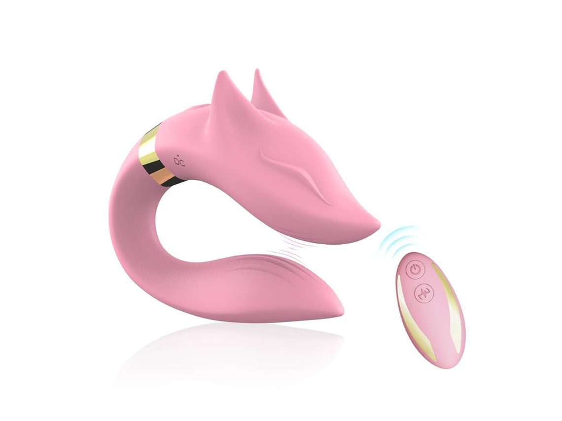 Vibrador de silicona con control remoto de 9 frecuencias para mujer (rosa) YIZHOOD