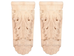 Juego De 2 Soportes De Madera Maciza Para Estantes (4.
