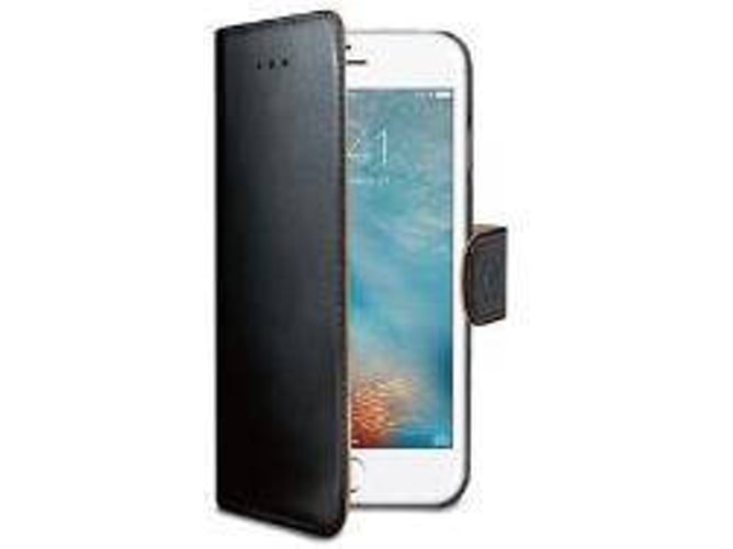 Funda iPhone 7 CELLY WALLY800 Negro