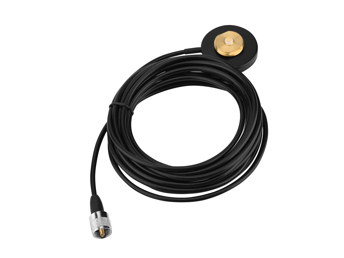 Base Magnética Nmo Para Antena De Radio Móvil De Coche Con Cable Rg-58 Uhf/vhf