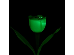 Luz LED solar para jardín con flores de tulipán, luz luminosa para césped y paisaje.