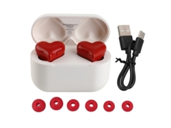 Auriculares Inalámbricos Bluetooth 5.3 Con Cancelación De Ruido, Pantalla Digital, Control Táctil Y Forma De Corazón.