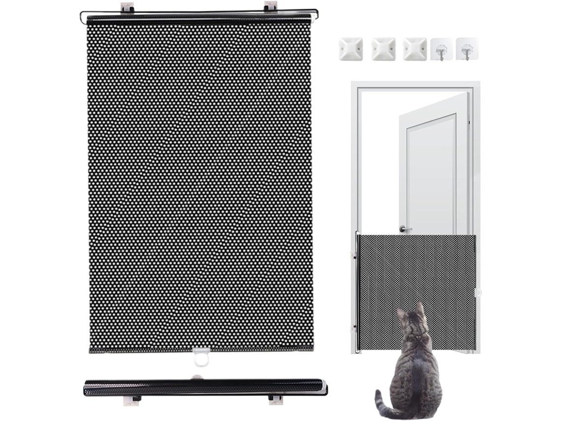 Portas Para Gatos Para Portas | Portão Retrátil Extensível Para Cães