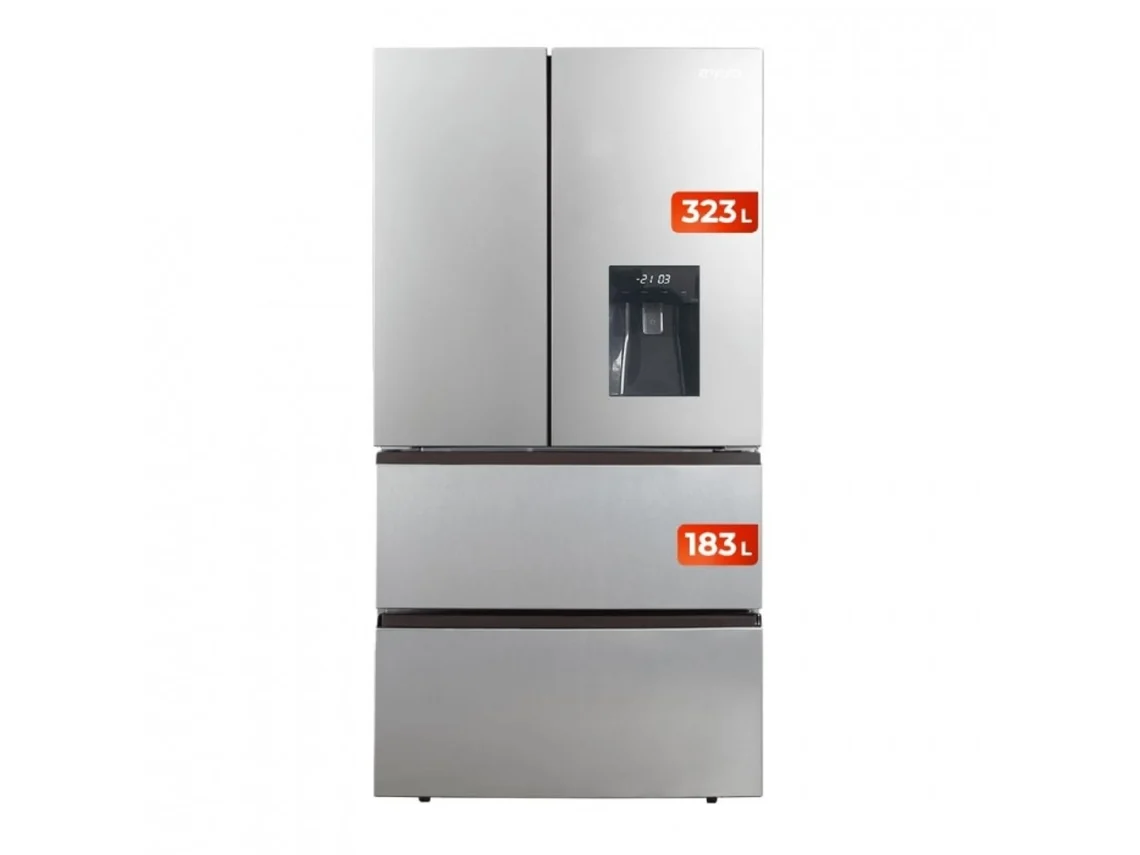 Evvo Frigorífico Francés F80x Aqua, Inverter, Total No Frost, 323l + 183l, Dispensador De Agua