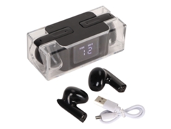 Fones De Ouvido Tradutor Sem Fio Bluetooth 5.3 144 Idiomas Online Com Display Digital Preto