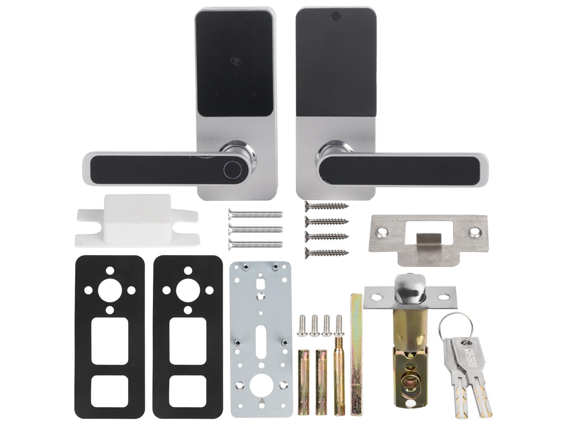 Cerradura digital con sensor de huellas dactilares para puertas residenciales y comerciales (sin marca)