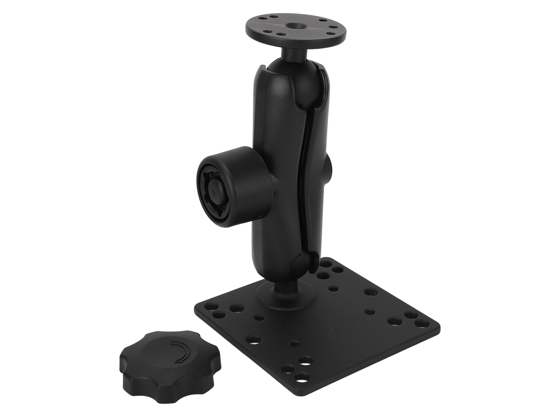 Soporte Doble Para Rótula Con Brazo Doble De Fijación Para Tablet Y Sonda De Pesca De 1,5 Pulgadas, Tamaño C, Aluminio.