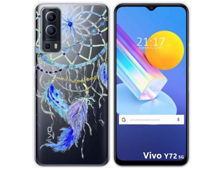 Carcasa Vivo Y52 5G TUMUNDOSMARTPHONE Dibujos Transparente Multicolor