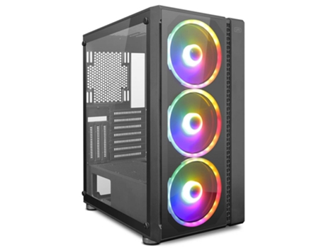 Caja Lumy Argb para PC de escritorio E-Atx Negro 1LIFE