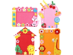 Marcos Fotos Tejida Niños Niñas Juego 4 Piezas Adorable Marco Collage Bricolaje Cultivar Interés Varios