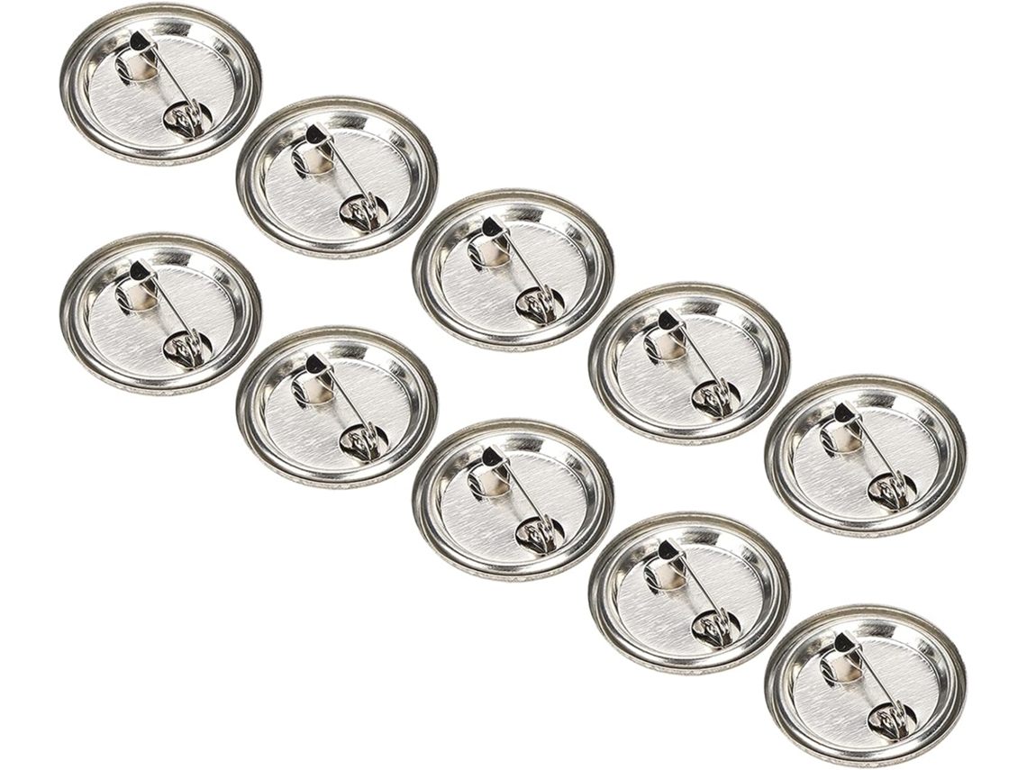 Insignias En Blanco, Superficie Lisa, 100 Unidades, Artículos Para Manualidades, Regalos, Souvenirs.