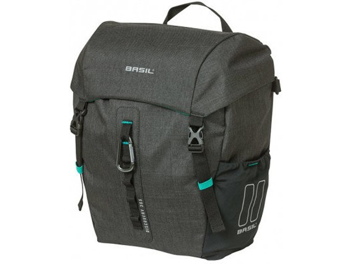 Bolsa BASIL Discovery 365D Hook-On Poliester Reflectantes (Negro)
