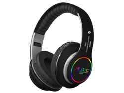 Auriculares multifuncionales Hengrongshen VJ033 con Bluetooth 5.0, micrófono, estéreo inalámbrico LED y radio FM.