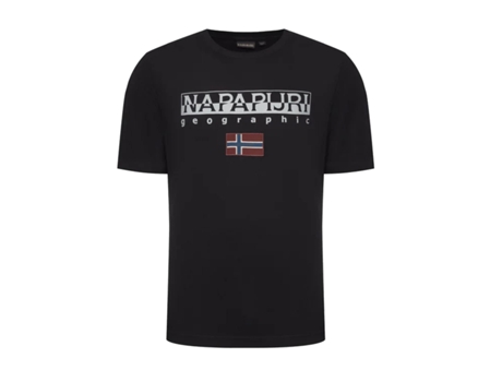 Camisetas NAPAPIJRI Ayas Hombre (M - Negro)