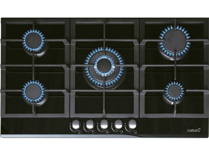 Placa de Gas CATA LCI 9041 BK (Gas Natural - 60.6 cm - Negro)