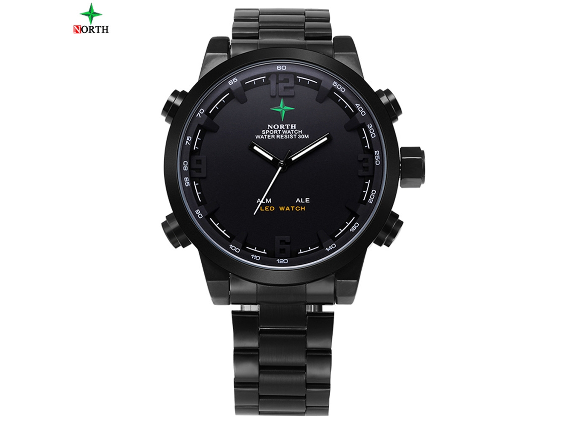 Reloj De Pulsera Deportivo Analógico-digital Led De Cuarzo Para Hombre, Resistente Al Agua Hasta 30 M.