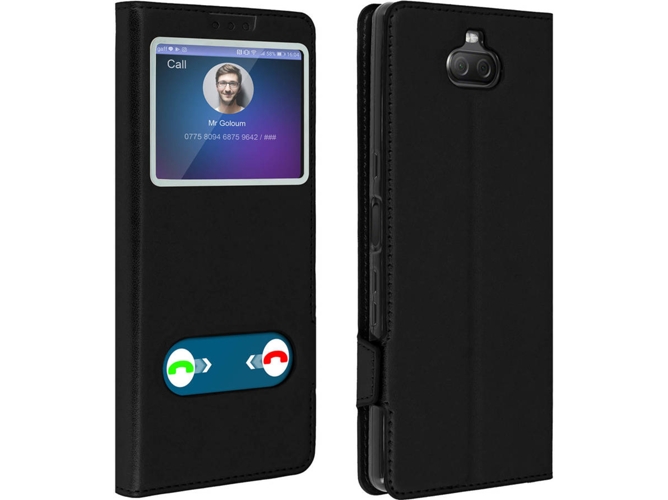 Funda Sony Xperia 10 AVIZAR Window Negro
